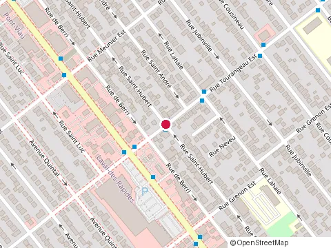 Location of Chez Ben Restaurant at 173 Rue Saint-Hubert, Laval