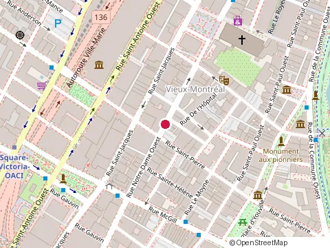 Location of Chez Delmo at 275 Rue Notre-Dame O, Montréal