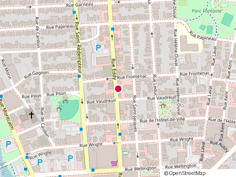 Location of Chez Djakarta at 122 Rue Eddy, Gatineau