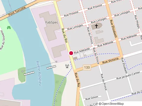 Location of Chez Gaïa Espace Canin Inc. at 187 Rue du Roi, Sorel-Tracy