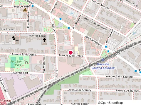 Location of Chez Hoa at 200 avenue Saint-Denis, Saint-Lambert