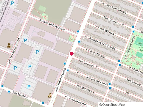 Location of Chez Jacques at 270 Rue Chabanel O, Montréal