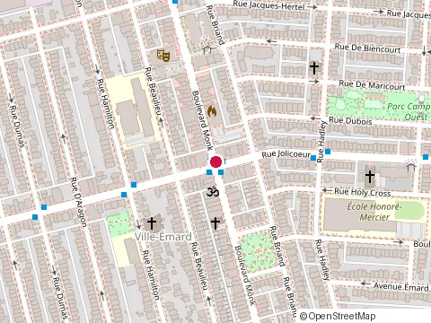 Location of Chez Maman Jeanne at 2357 Jolicoeur St, Montréal