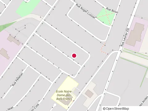 Location of Chez Maxime at Rue Suzor-Cot, Victoriaville