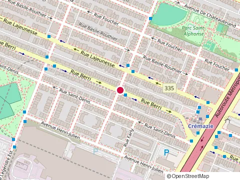 Location of Chez May at 8899 Rue Berri, Montréal