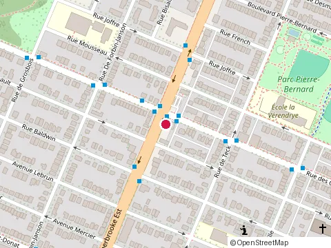 Location of Chez Ozzo Bbq at 8670 Sherbrooke St E, Montréal