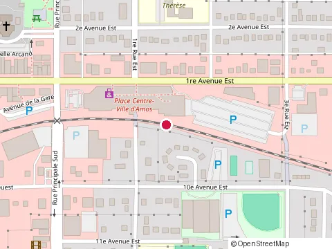 Location of Chez Pascal at 23 1Re Av E, Amos