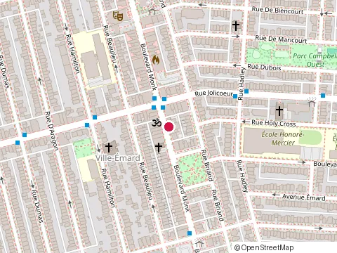 Location of Chez Ping Monk at 6222 boulevard Monk, Montréal