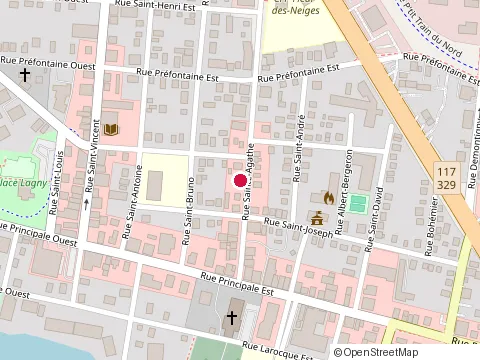Location of Chiro-Centre at 33 Rue Sainte-Agathe, Sainte-Agathe-des-Monts