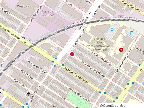 Location of Chiropractor Clinic at 913 Rue Cherrier, Montréal