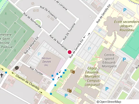 Location of Christian Aubé Enr at 805A Rue de Normandie, Longueuil
