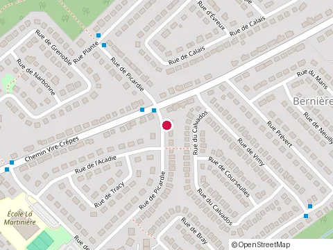 Location of Christian Cliche at 638 chemin Vire-Crêpes, Lévis