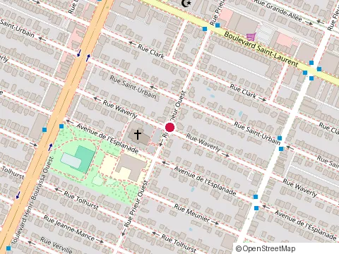 Location of Christine Kark at 10330 Rue Waverly, Montréal