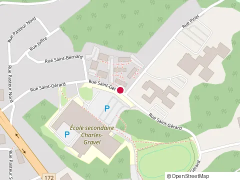 Location of Chsld de la Colline at 150 Rue Pinel, Chicoutimi