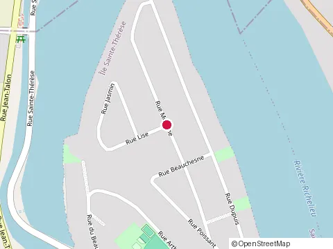 Location of Chuck Joints et Peinture Inc at 1784 Rue Meloche, Saint-Jean-sur-Richelieu