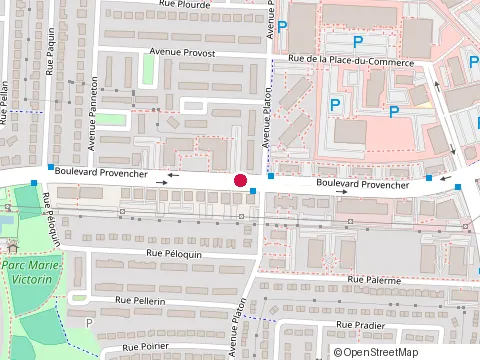 Location of Cimentier Laliberté at 1150 boulevard Provencher, Brossard