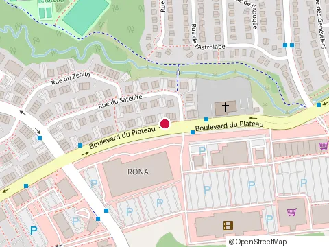 Location of Cineplex Entertainment at 115 Boulevard du Plateau, Gatineau