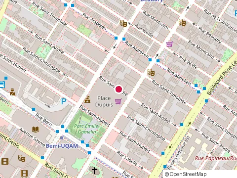 Location of Circus After Hours at 1439 Rue Saint-Andre, Montréal