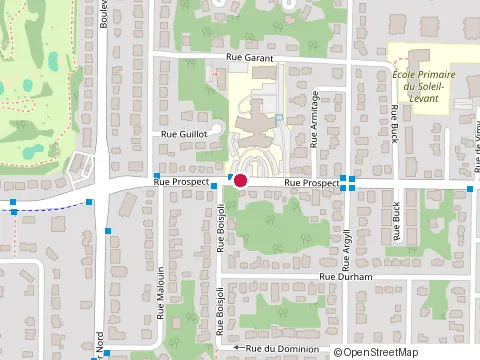 Location of Ciusss Estrie-Chus at 1564 Rue Prospect, Sherbrooke