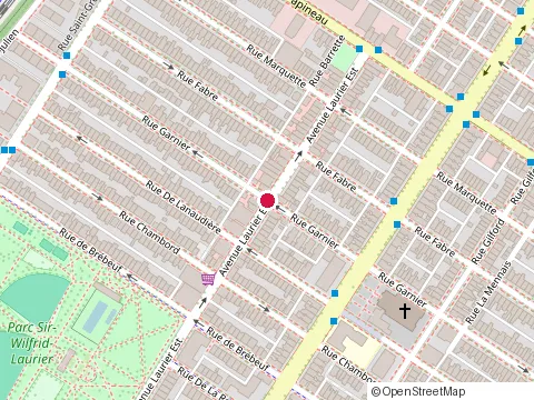 Location of Clair-Obscur Galerie at 1389 avenue Laurier E, Montréal