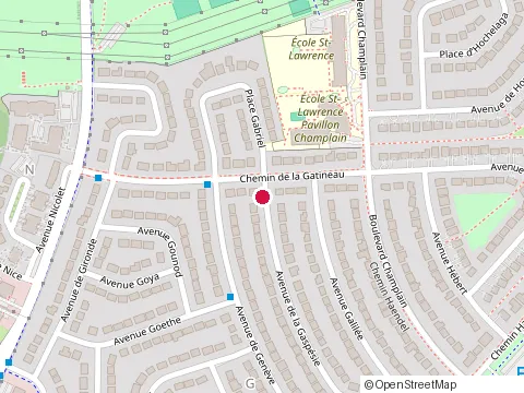 Location of Clairfont at de Av. de la Gaspésie 33, Candiac