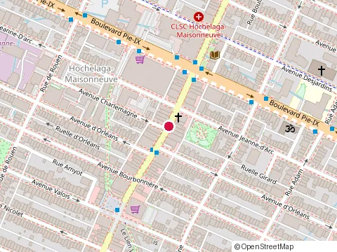 Location of Claude Duchesne at 3939 Rue Ontario E, Montréal