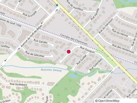 Location of Claude Lemoyne Peintre at 1390  Rue Gauguin, Québec