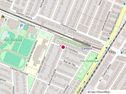 Location of Claude Mongelard at 7310 Rue de Chambois, Montréal