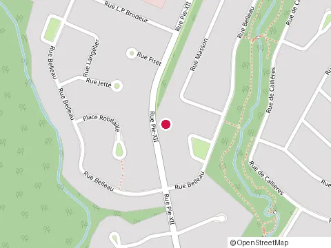 Location of Claude Simard Excavation at 410 Rue Pie-Xii, Trois-Rivières
