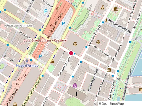Emplacement de Claudette Barthelemy au 10 Rue Saint-Jacques # 607, Montréal