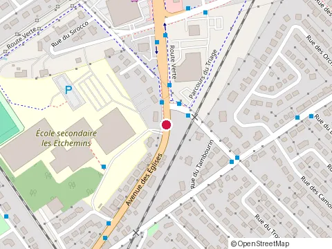 Location of Clinique Andre Lajoie at 3677 Avenue des Églises, Lévis