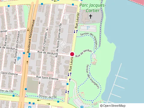 Location of Clinique au Coin d'Élise Naturo Massie at 151 Rue Laurier App A, Gatineau