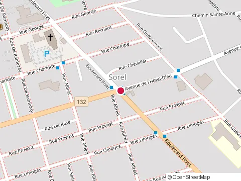 Location of Clinique Auditive Sorel Tracy at 212 Avenue de l'Hôtel-Dieu, Sorel-Tracy