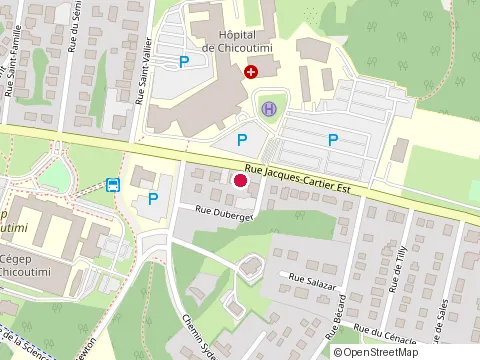 Location of Clinique Begin Laforte & Lclrc at 644 Rue Jacques-Cartier E, Chicoutimi