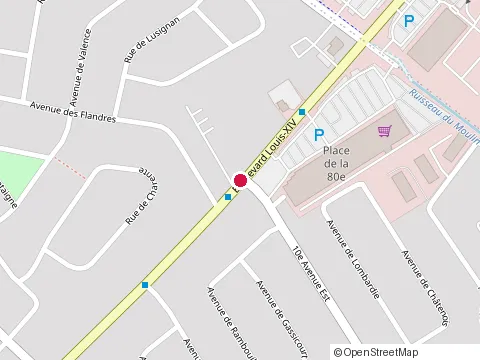 Location of Clinique Cherbourg 09 at 1190 boulevard Louis-Xiv, Québec