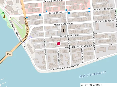Location of Clinique d'Acupuncture Virginie Coté at 562 2E Rue de la Pointe, Shawinigan