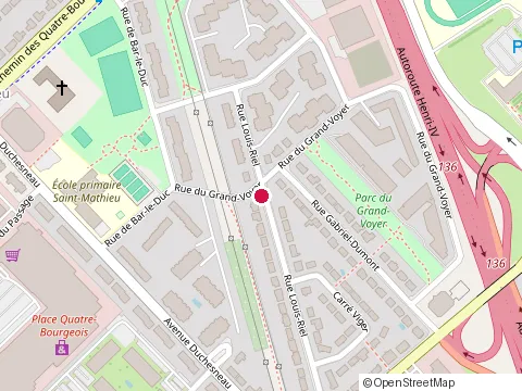 Location of Clinique d'Esthetique Belanger at 1046 Rue Louis-Riel, Québec