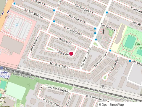 Location of Clinique d'Esthétique Elise Gushul at 10370 place Prieur, Montréal