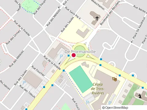Location of Clinique d'Expertise Medicale at 835 boulevard des Recollets, Trois-Rivières