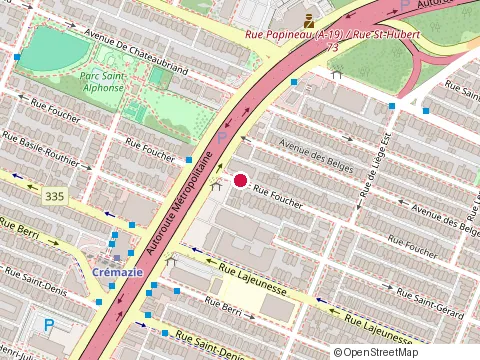 Location of Clinique d'Irrigation at 8655 Rue Foucher # 201, Montréal