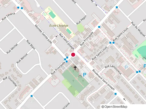 Location of Clinique d'Optometrie Richard & Forcier at 1643 Rue Principale, Sainte-Julie
