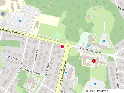 Location of Clinique d'Orl du Saguenay at 475 Bd Talbot, Chicoutimi