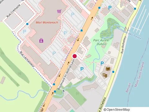 Location of Clinique d'Oste Opathie l'Echine at 121-545 boulevard Sir-Wilfrid-Laurier, Beloeil
