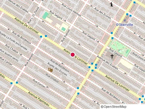 Location of Clinique de Denturologie at 7245 avenue de Lorimier, Montréal