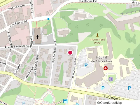 Location of Clinique de Drainage at 322 Rue St Vallier, Chicoutimi