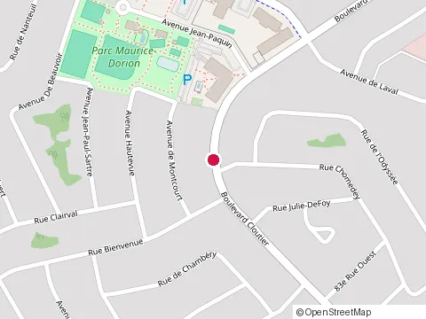 Location of Clinique de l'Auto Higgins Inc at 8550 boulevard Cloutier, Québec
