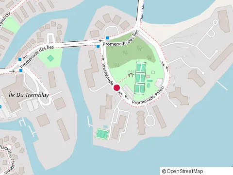 Location of Clinique de Tennis Ivan Robert at 4560 Paton Prom, Laval