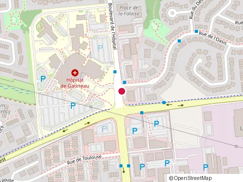 Location of Clinique de Touraine at 520 Bd de l'Hôpital, Gatineau