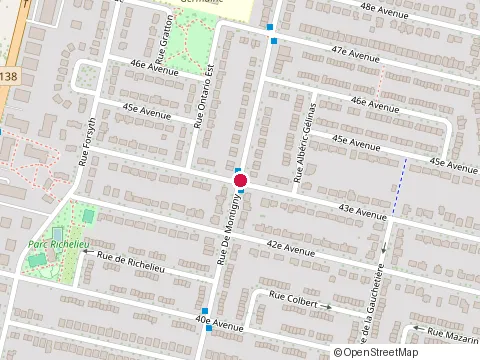 Location of Clinique Dentaire at 13705 Rue de Montigny, Montréal
