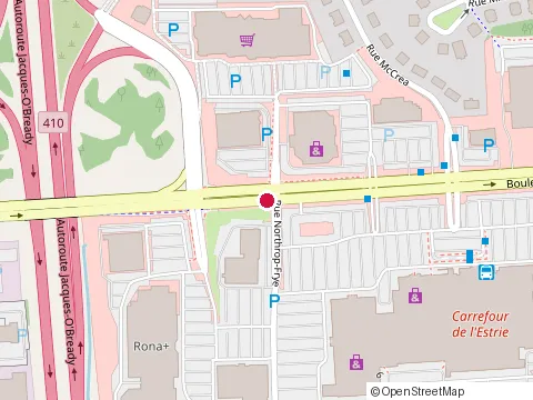 Location of Clinique Dentaire Boutin Langlois at 2910 Boulevard de Portland, Sherbrooke